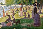 Georges Seurat Sunday Afternoon of the Island of La Grande Jatte (mk09) Germany oil painting reproduction